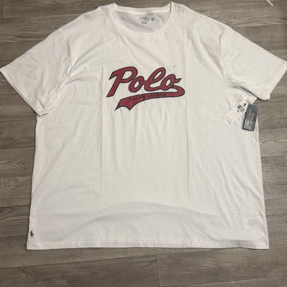 Polo Ralph Lauren White Short Sleeve Tee Shirt Men's Size 4XB 4XL Big NWT
